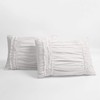Lush Decor Belle 4 Piece Ruffled Shabby Chic White Comforter