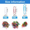 Paper Clips Assorted Size 400 Pieces,Large Medium Small Coloured Paperclips,Durable