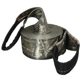 RPS Outdoors SI-2046MO Mossy Oak Break-Up Infinity Camo 4" x 30' Recovery Tow Strap with Reinforced Looped Ends (6,666 lb Safe Working Load / 20,000 lb Break Strength)
