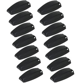 12 PCS. - RV CAMPER TRAILER BAGGAGE DOOR CLIP COMPARTMENTCATCH HOLDERS 888 BLACK by Hamilton Bowes