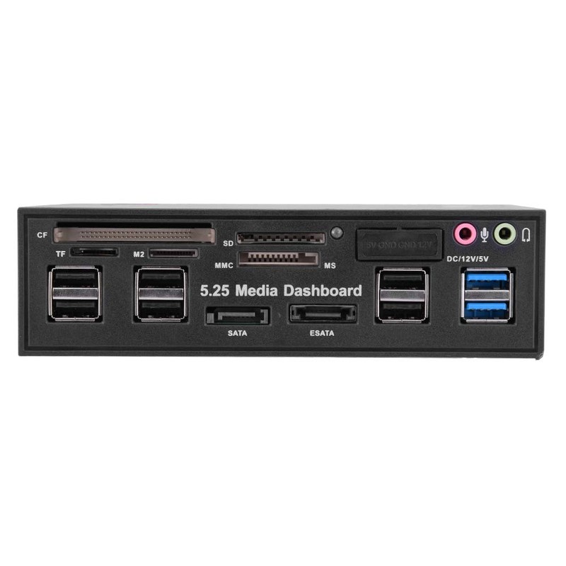 TCC-QL5E 5.25 Inch PC Multifunction Dashboard Media Front Panel, with