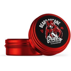 Beard Octane: Grizzly Puncher - Natural Beard Balm w/Shea Butter - 2 Oz - Conditions and Styles - Made in USA - Teakwood & Musk Cologne Scent