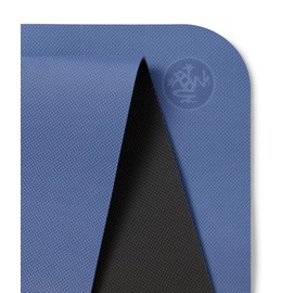 Manduka Begin Yoga Mat - Perfect for Beginners in Yoga & Pilates, Women and Men, 5mm Thick, Reversible, 68 inch (172cm) Moon Black