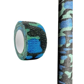 Detect-Ed Camo Wrap for Metal Detectors, Shovels, Diggers- Multiple Colors - Blue
