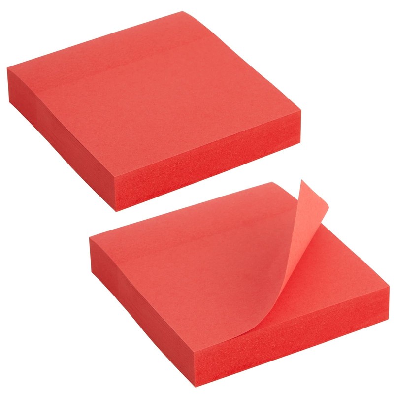 Juvale Sticky Notes - Bulk Red Sticky Notes - Self-Stick