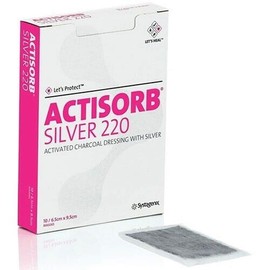ACTISORB Silver Activated Charcoal Dressing 10.5 X 10.5CM 10'S