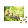 puzzleYOU: Jigsaw Puzzle 100 Piece Cute Rabbits on a Spring