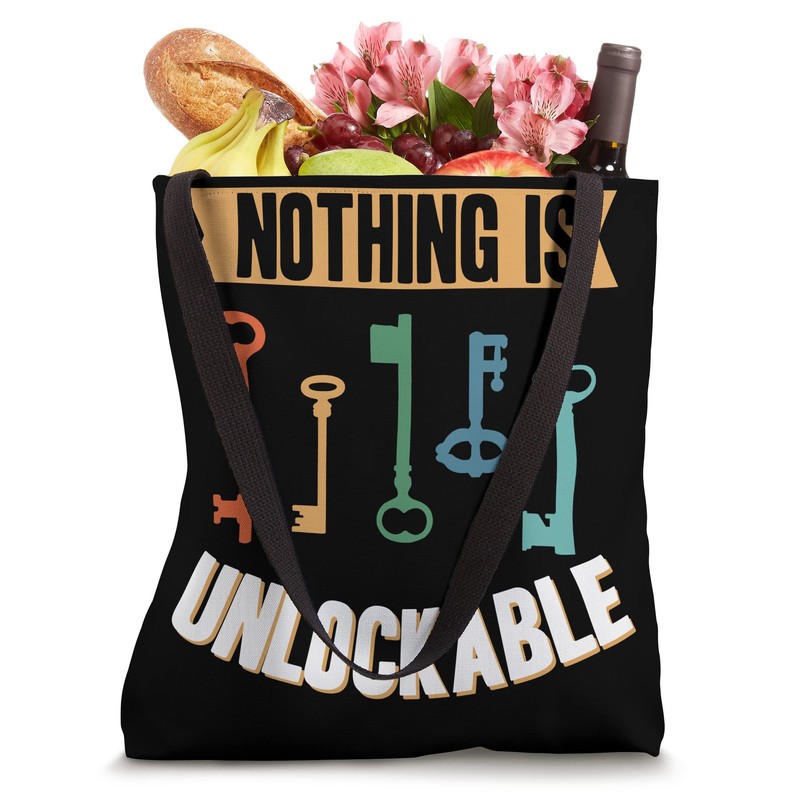 Locksmith Nothing Is Unlockable Pick Tools Tote Bag