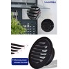 4 Inch Black Soffit Vent Cover, Louanxpert Stainless Steel Round