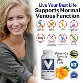 BiosupportMD Vein Formula - 60 capsules, 2 month supply, Supports Normal Venous Function