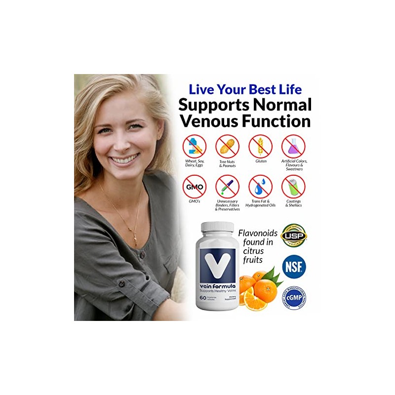 BiosupportMD Vein Formula - 60 capsules, 2 month supply, Supports
