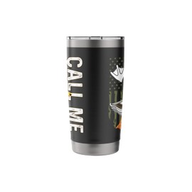 Call Me Mallard Duck Hunting Humor Camouflage Call Lover Stainless Steel Insulated Tumbler