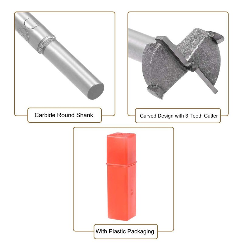 MACHSWON Forstner Drill Bits Tungsten Carbide Wood Hole Saw Opener