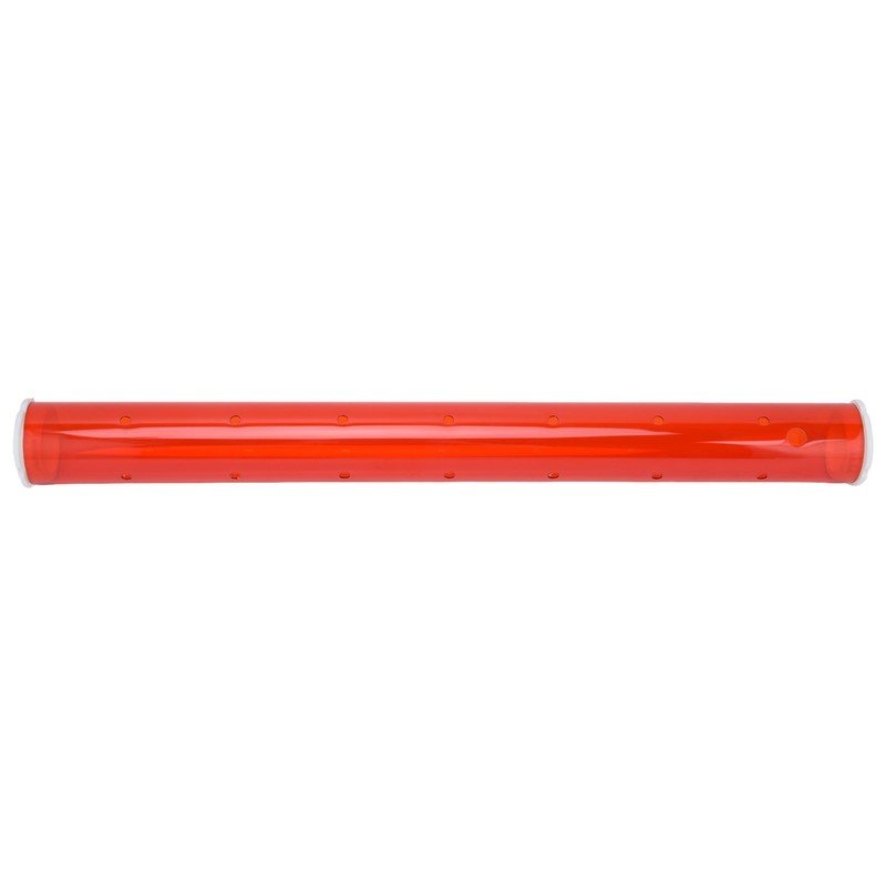 Long Pipe Bird Feeder Red Transparent Outdoor Bird Feeder Tube