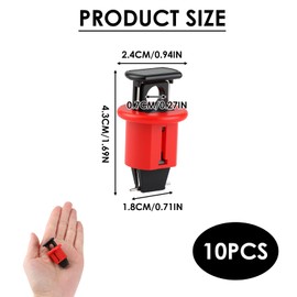 10 Pack Miniature Circuit Breaker Lockout MCB Lock Off Kit for Electricians Professional Air Switch Locks Electrical Safety Device for Power Isolation Miniature Circuits Breaker