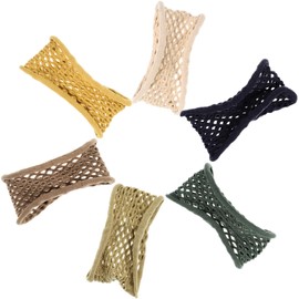 Healvian Thick Hair Ties 6pcs Seamless Elastic Hair Scrunchies for Women High Elasticity Ponytail Holders Suitable for Thick Soft Nylon Material