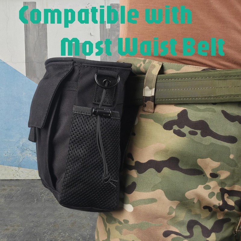 XTACER Tactical Dump Pouch,Utility Tool Bag Molle Pouches with Plastic
