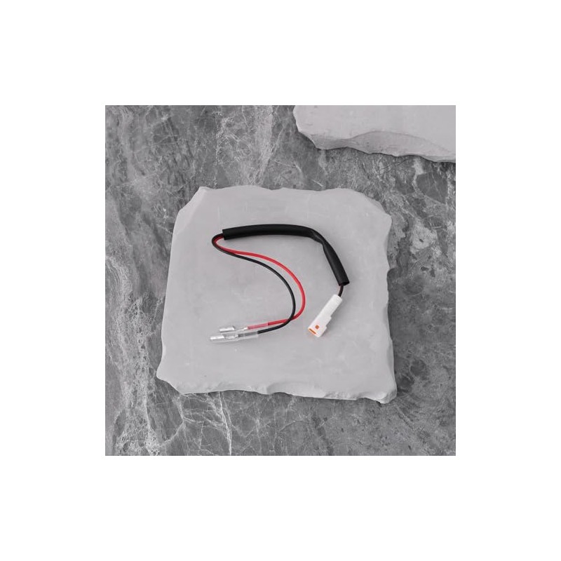 2 Pieces Motorcycle Adapter Cable JWPF to Bullet Plug Compatible