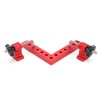 Square Positioning Ruler Kit Aluminum Alloy Right Angle 90 Degree