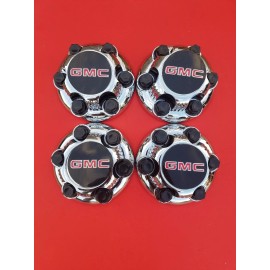 REPLACEMENT 4pcs Chrome GMC Sierra Yukon Savana 6 Lugs 1500 Center Caps 16" 17" Wheels