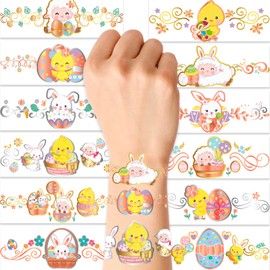 Easter Bracelet Temporary Tattoos for Kids 60pcs, Easter Party Favors.Easter Basket Stuffers for Toddlers Egg Fillers,Goodie Bags Gifts. Games Candy Prefilled Prizes for Easter Hunt Game,Classroom Bunny Birthday Rose gold, Gold & Silver