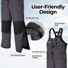 Piscifun Ice Fishing Bibs with Floating Technology, Waterproof Insulated Fishing