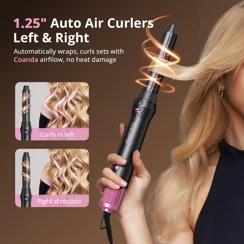 Air Wrap Hair Styler, Fast Drying Blow Dryer & Curling