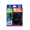 Raidmax Cooling Fan DC 12V 120mm 3PIN/4PIN PC Gaming Case Blue LED Cooling Fan