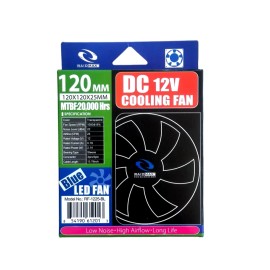 Raidmax Cooling Fan DC 12V 120mm 3PIN/4PIN PC Gaming Case Blue LED Cooling Fan