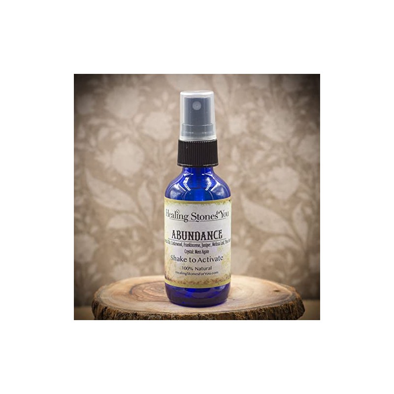 Abundance – Crystal Infused Aromatherapy Spray with Essential Oils and