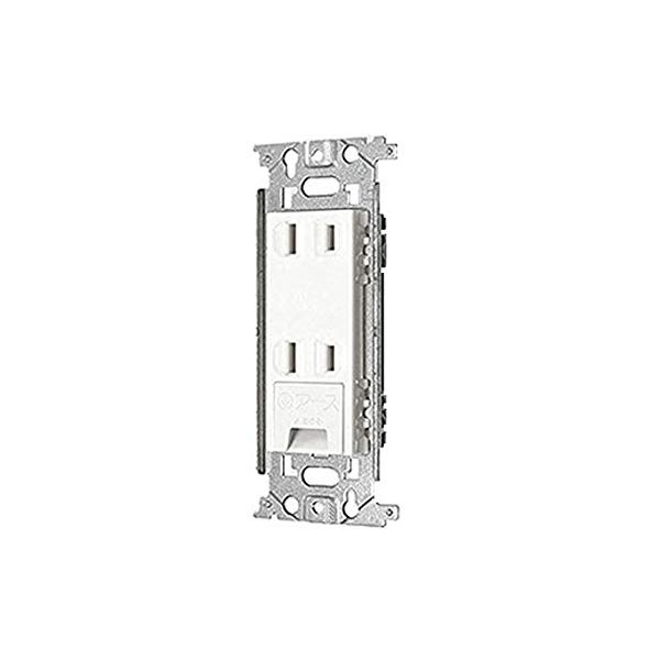 Panasonic WN1532SW Double Outlet with Embedded Ground Terminal, White