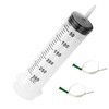 Charmoon Syringe, Large Capacity, Syringe with Tube, Oil Resistance, Liquid