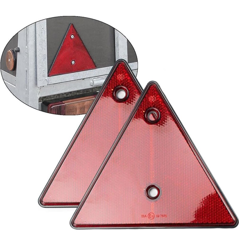 Reflector Triangle Reflector (2 Pieces) Triangle Reflector, Truck, Tractor, Card