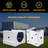 DEEPDREAM 4pcs SBR20UU Aluminum Block 20mm Linear Motion Ball Bearing