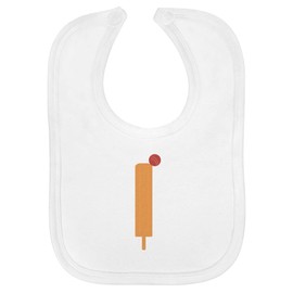 Azeeda 'Cricket Bat And Ball ' Soft Cotton Baby Bib (BI00058511)