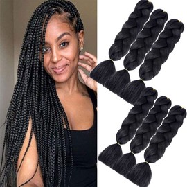 Jumbo Braiding Hair Extensions, Colourful Synthetic Hair, Heat Resistant Hair, for DIY, Crochet Box Braids, Ombre Purple 100 g/pcs, 60 cm / 23.62 inches