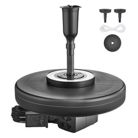 Floating Pond Fountain with RGB LED Lights, 400GPH, 3 Spray Modes