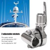 Marine VHF Antenna Mount Stainless Steel Adjustable Ratchet Mount for