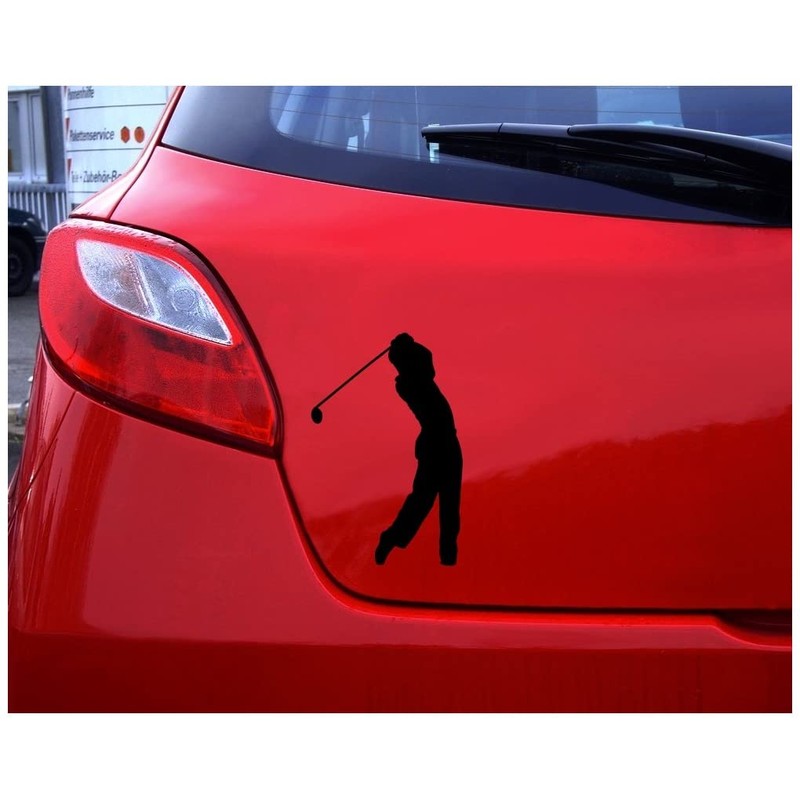 Samunshi® Autoaufkleber Golfspieler Aufkleber in 7 Größen und 25 Farben