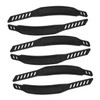 WOONEKY 3 Pairs Adjustable Cycle Footrest Straps Durable Bike Pedal