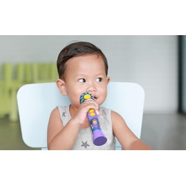eKids Ms Rachel Toy Microphone for Kids, Includes Built-in Music and Lights, Toddler Toys for Ages 18 Months and Up (Purple)