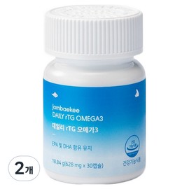Jambaeki Daily Altige Omega 3 Mini 18.84g, 2 units, 30 tablets / 잠백이 데일리 알티지 오메가3 미니 18.84g, 2개, 30정