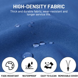 BayHomes Chaise Lounge Cushions Outdoor,Anti-Slip Silicone Particles Pool Lounge Chair Cushions with Ties,Waterproof Chaise Lounge Cushion for Outdoor Furniture