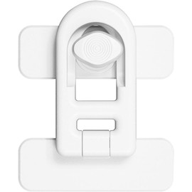 WADY Cerradura Para Refrigerador - Cerraduras De Pestillo Para Puerta De Refrigerador Sin Llave | Cerradura Para Niños Para Refrigerador De Puertas Dobles | Cerraduras De Puerta De Cajones De (Blancol)