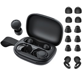 (Recommended by Professionals for Hearing Hypersensitivity) Ear Plugs for Sleeping, 2 Pairs, Noise Reduction, 35 dB Sleep Goods, Noise Cancelling, High Performance, Hearing Protection, For Airplanes, Studying, Snoring, Traveling, Living, Work, Soundproofing Earplugs, Silicone, Washable, Unisex, Storage Case Included (2 Sets of 1 S/M/L x 2 Each)