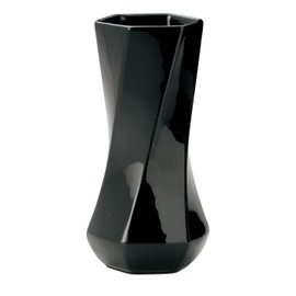 Greenhouse Black & White Vase 005 – C – BK Black