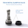 CKAUTO 25 Pieces TR416 Metal Valve Stems Outer Mount Fits
