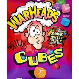 Warheads Super Sour Cubes Gummy Candy 4 LBs Bulk Gummi Candies Gummies