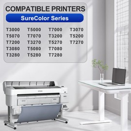 KSUMEI T693 T6935 Ink Cartridge T693500 Matte Black 350ML for SureColor SC-T3000 T3070 T3200 T3270 T5000 T5070 T5200 T5270 T7000 T7070 T7200 T7270 T5200D Printers (1-Pack)