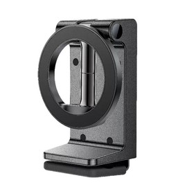 Magnetic 360° Rotating Phone Mount Holder - Foldable Mini Travel Stand for Car, Desk, Airplane Tray Table (Plastic, Universal Fit)